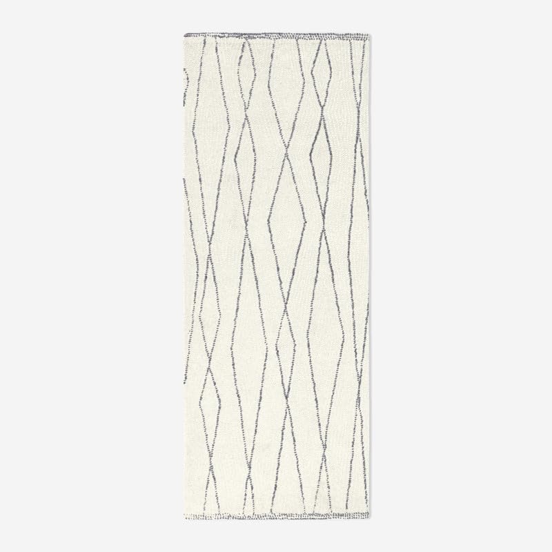 Modern Line Pattern Abstract Area Rug (White) - Image 5