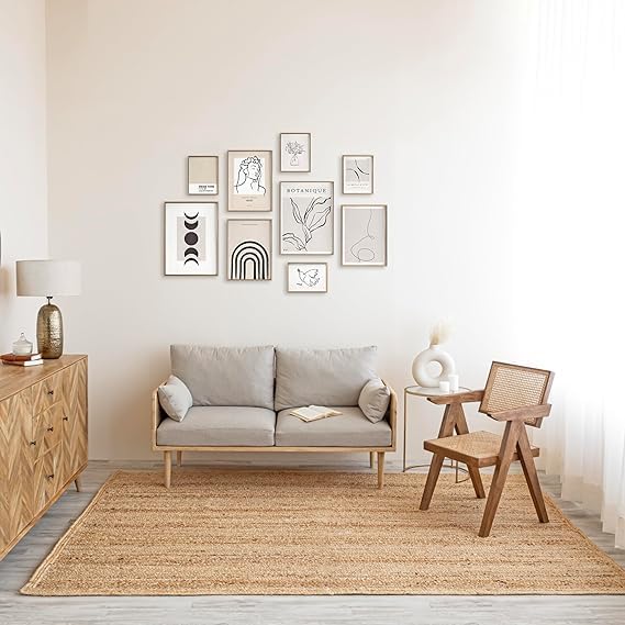 Natural Handmade Farmhouse Jute Rug