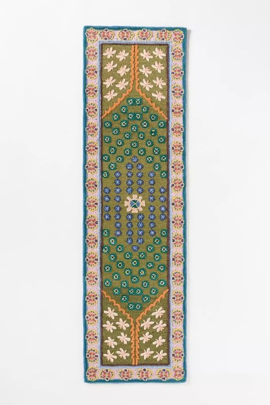 Hand-Tufted Area Rug Floral Design Wool Rug Soft & Durable Carpet for Living Room, Bedroom Dining Room Kitchen & Entryway - Image 6