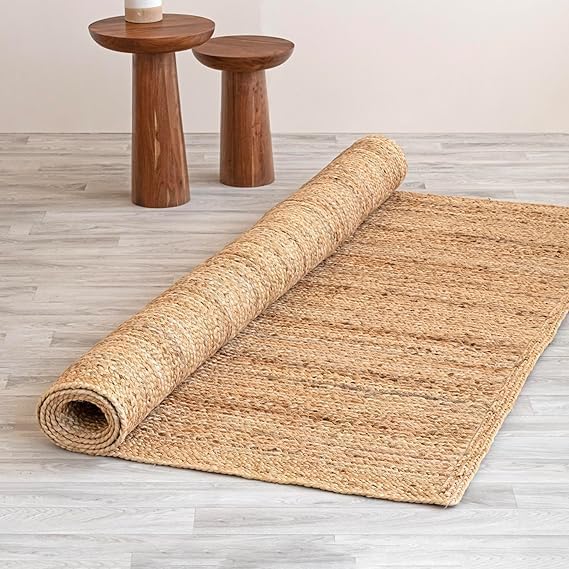 Natural Handmade Farmhouse Jute Rug - Image 4