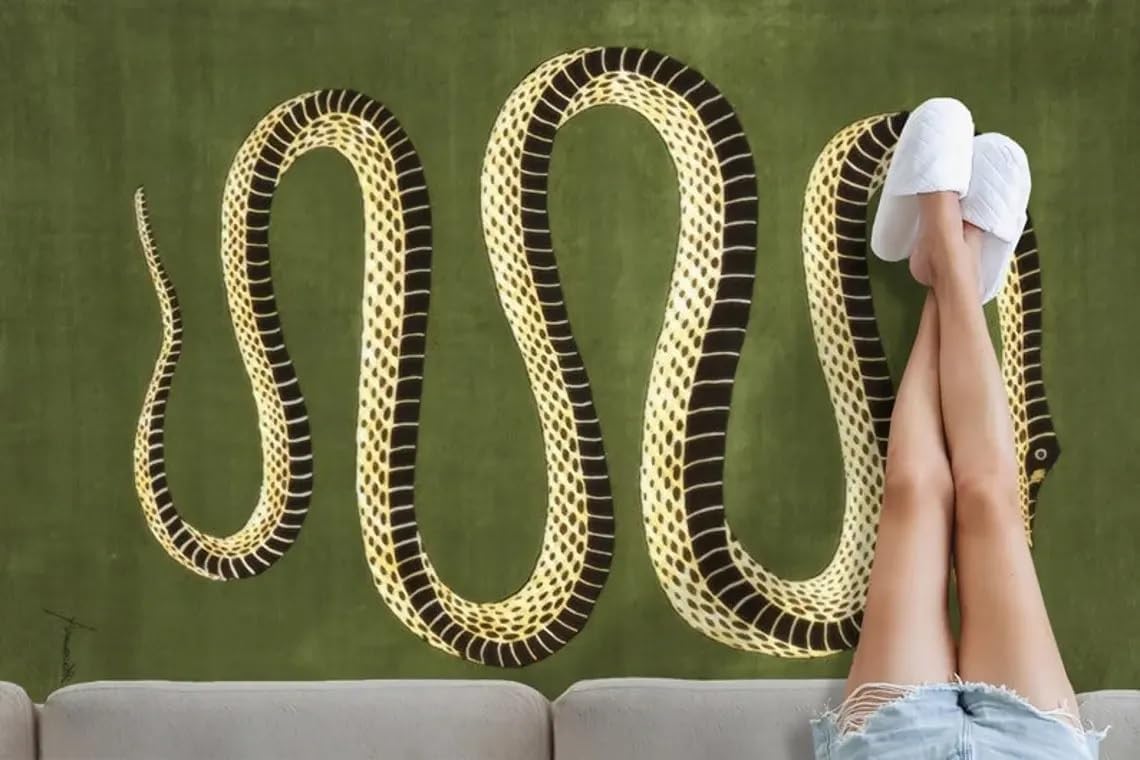 Striking Snake Handtufed Rug - Image 3