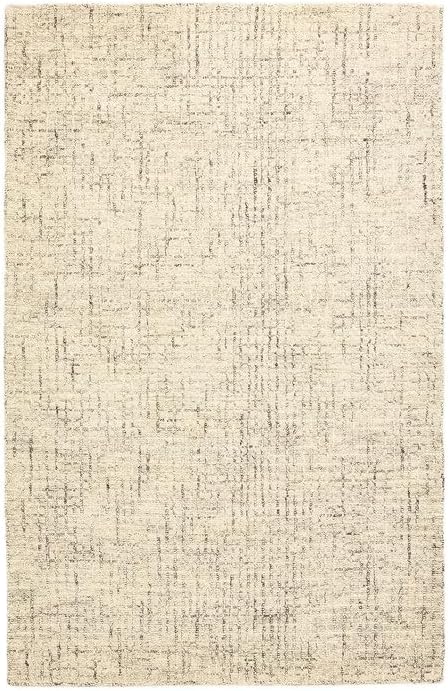 Rectangular Ribbed Textured Medium Pile Cross Design Abstract Rug - Image 6