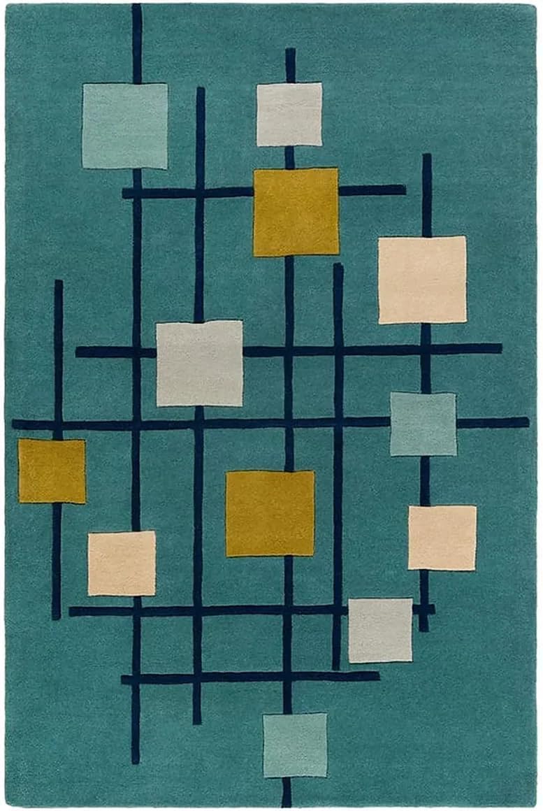 Unique Floor Art Rectangle Abstract Rug