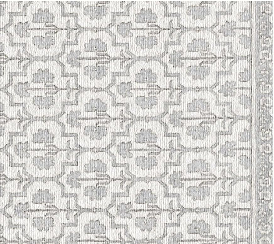 Ultra Soft Hand-Tufted Rectangular Floral Rug - Image 2