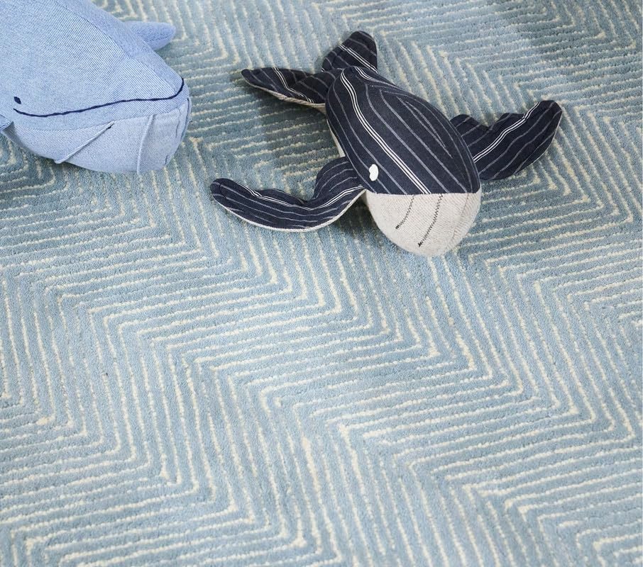 Herringbone Pattern Abstract Rug - Image 2