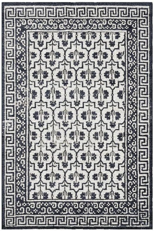 Ultra Soft Hand-Tufted Rectangular Floral Rug - Image 4