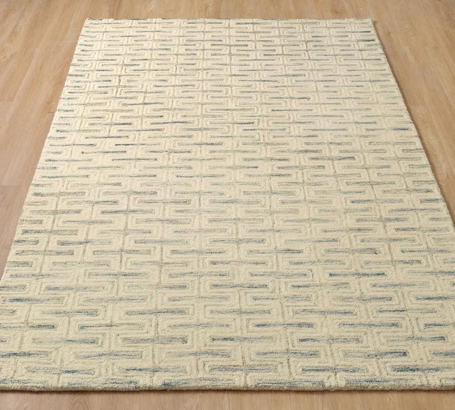 Lavender 3x5 Abstract Geometric Pattern Rug - Image 2