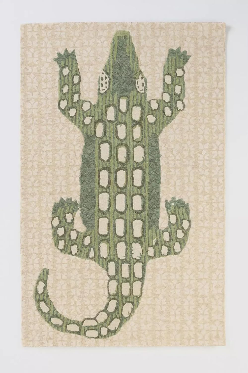 Hand-Tufted Alligator Design Rug