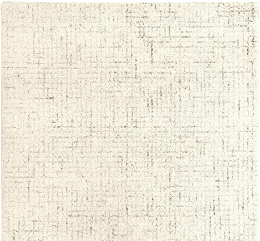 Rectangular Ribbed Textured Medium Pile Cross Design Abstract Rug - Image 14