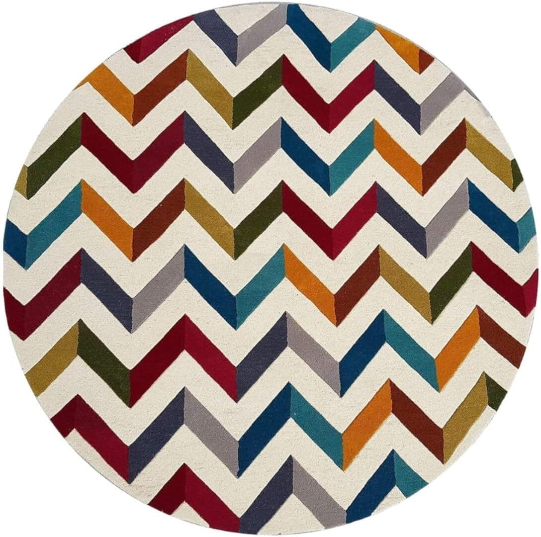 Multi Color Lines Design Modern Rug