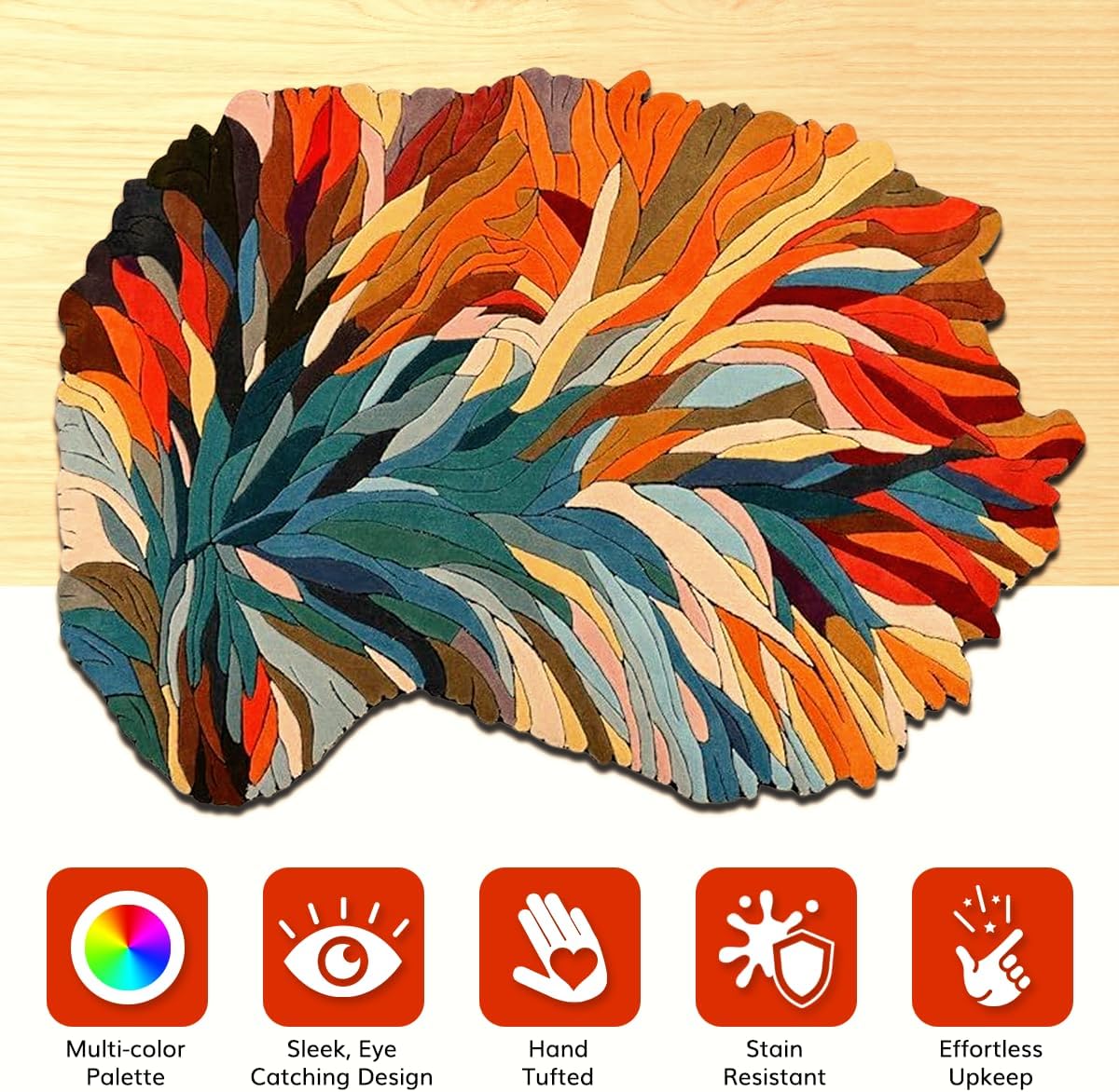 Modern Design Round Rug - Image 5