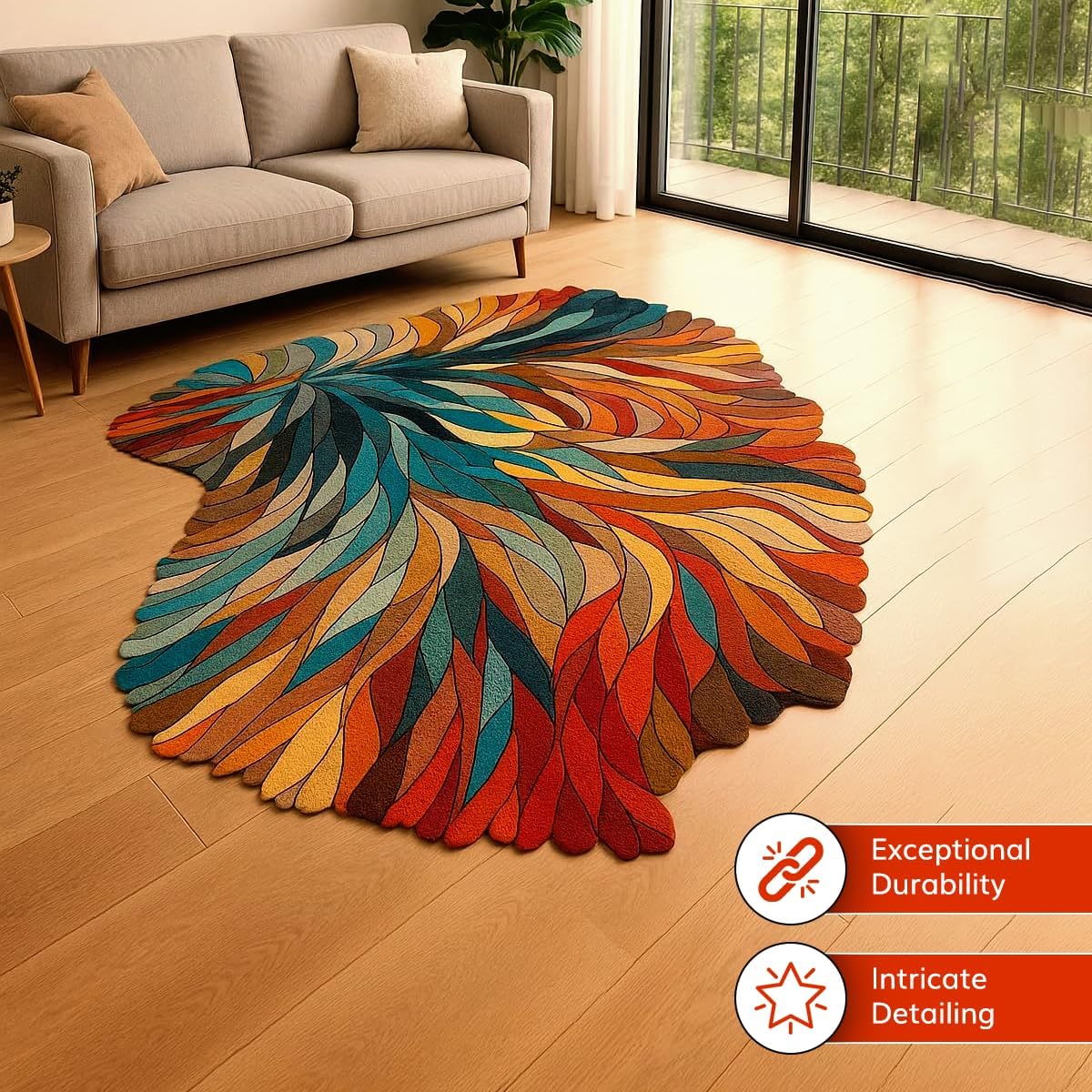 Modern Design Round Rug - Image 4