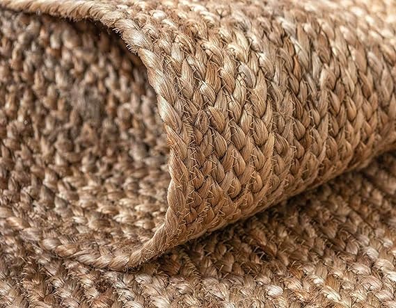Round Braided Natural Jute Rug - Image 3