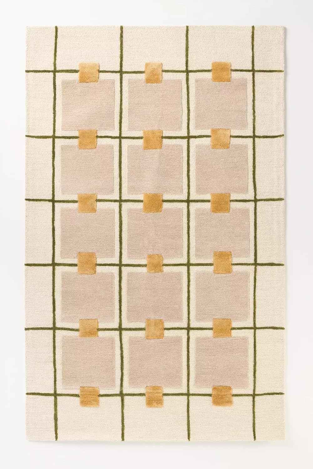 Modern Checked Design Geometric Pattern Rug - Image 9