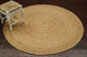 Natural Yarn - Rustic Vintage Beige Braided Jute Rug - Image 4