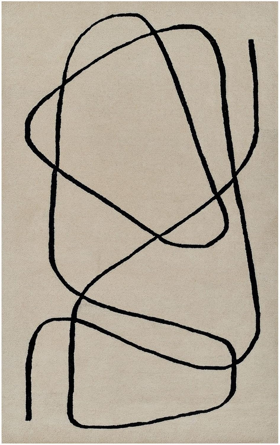 Line Pattern Abstract Rug