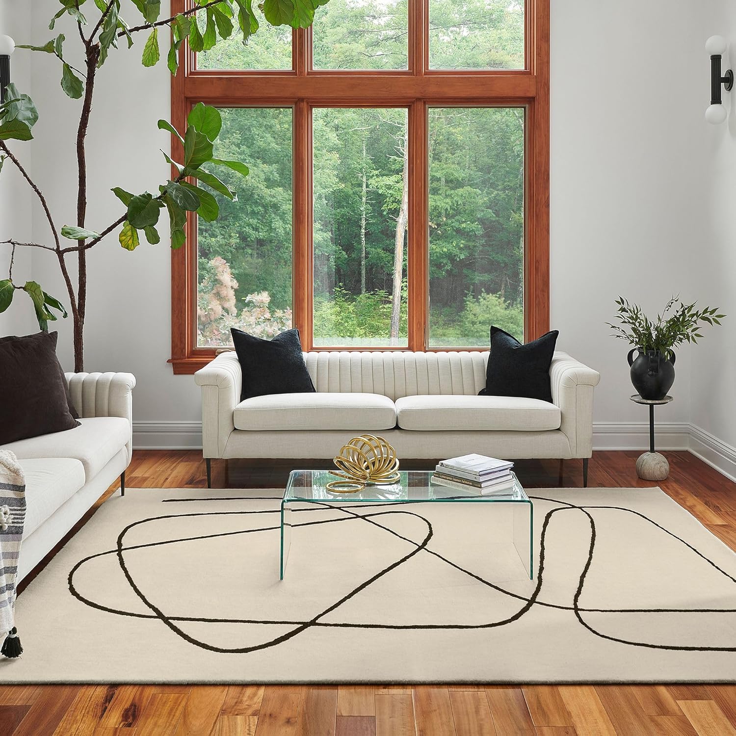 Line Pattern Abstract Rug - Image 2