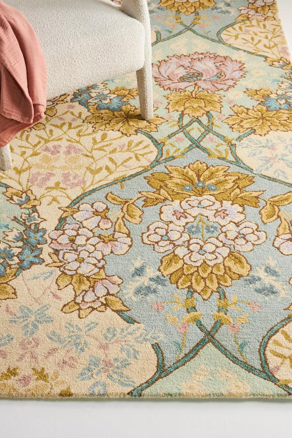 Flower Garden Design Thick Floral Area Rug - Image 4