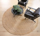 Natural Yarn - Rustic Vintage Beige Braided Jute Rug - Image 3