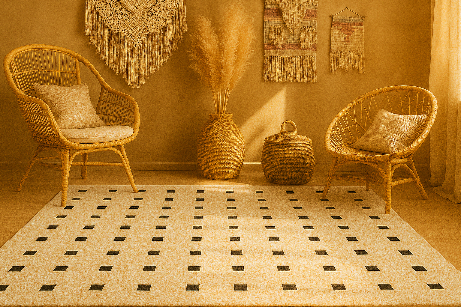 Atlas Beige and Black NZ Wool & Silk Rug Soft Caarpet rugs living room - Image 4