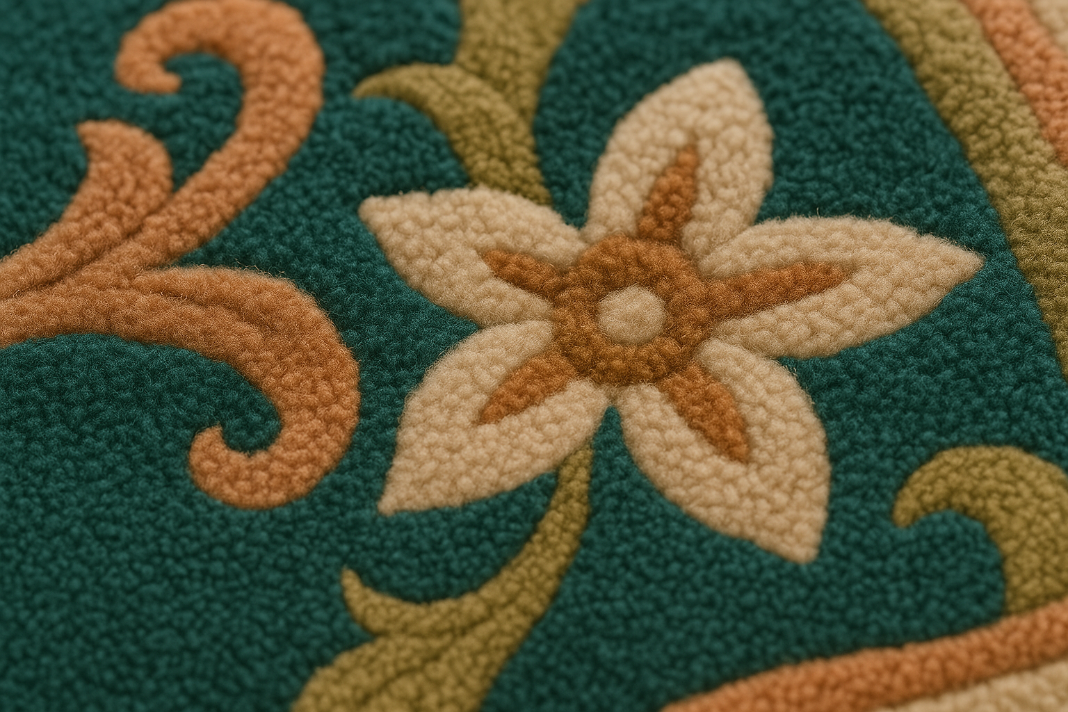 Traditional Hand Tufted Woolen Rug Soft Carpet for Living Room - Image 8