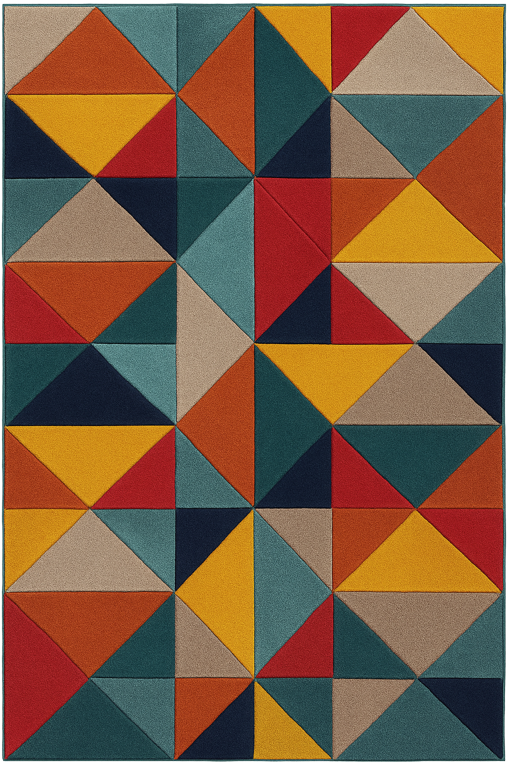 Woolen Carpet for Your Home Embossed Handmade Export Quality Wool Rug Soft Carpet Tuffted Pure Woollen Thick Geometrical Carpet for Living Room, - Image 8