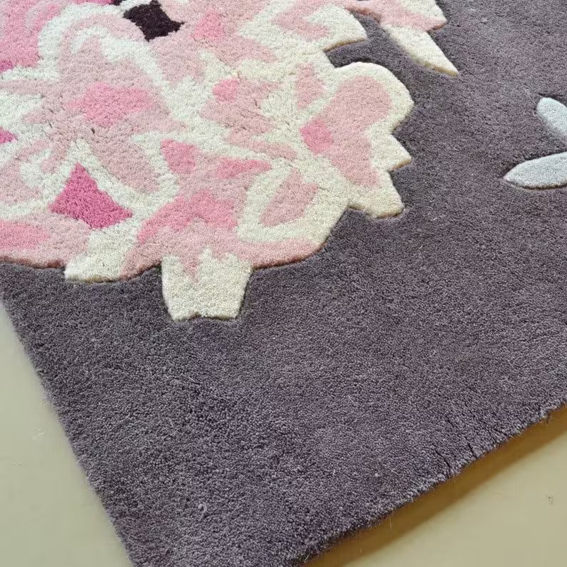 Rose Contemporary Floral Rug - Image 3