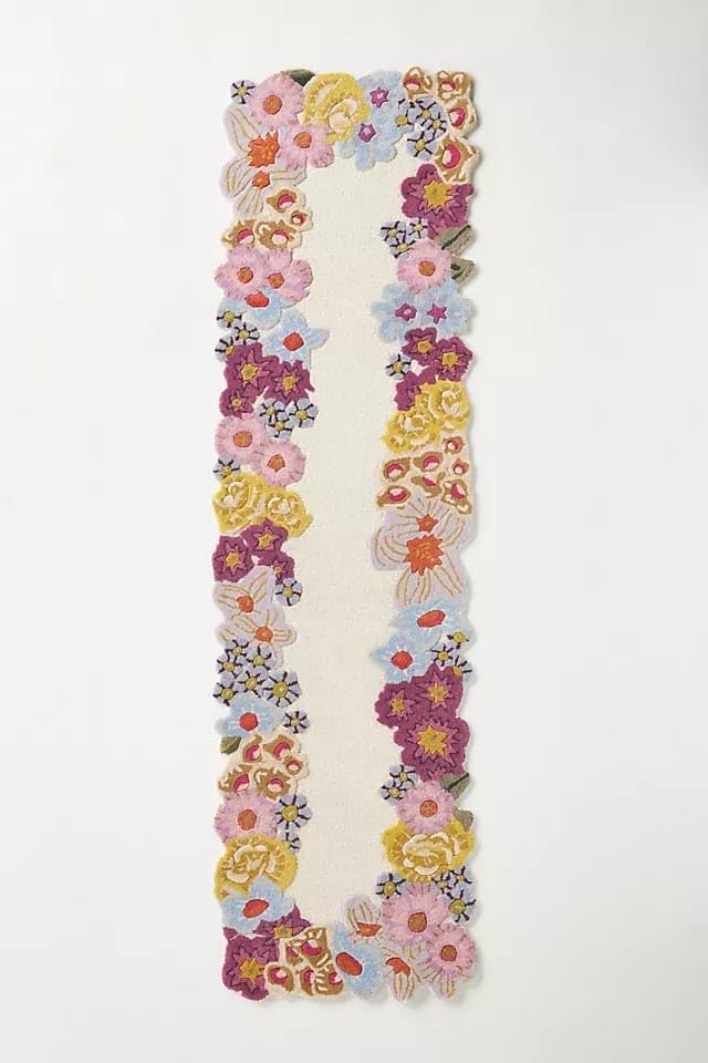 Flower Garden Design Floral Area Rug - Image 12