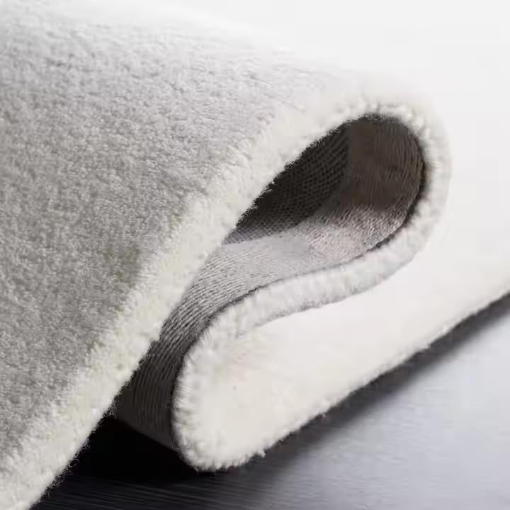 Luxury Aesthetic White Abstract Rug - Image 4