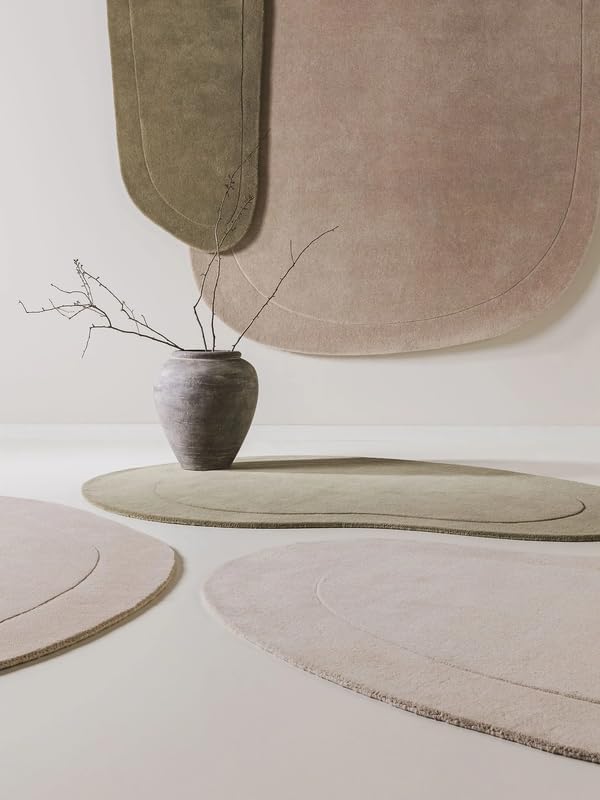 ODETTE RUGS Wool Runner Rug 2x6 Green Handtufed Runner Ideal for High Traffic Areas Living Room Bedroom Hallways (Green) - Image 6