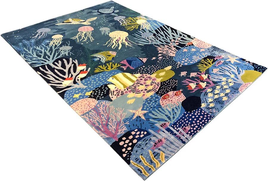 Marine Animal Print Sea Life Rug - Image 11