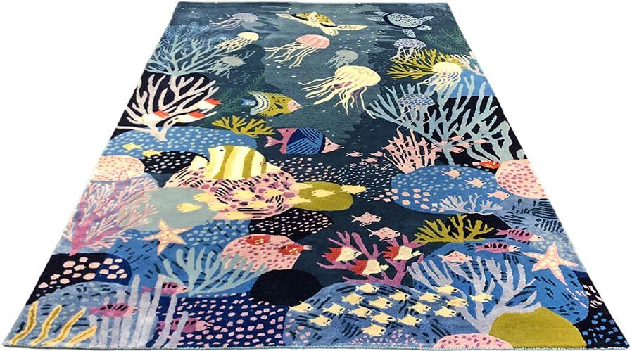 Marine Animal Print Sea Life Rug - Image 15