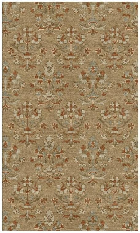 Small Flower Pattern Rectangular Area Rug - Image 4