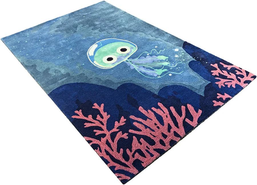 Marine Animal Print Sea Life Rug - Image 24