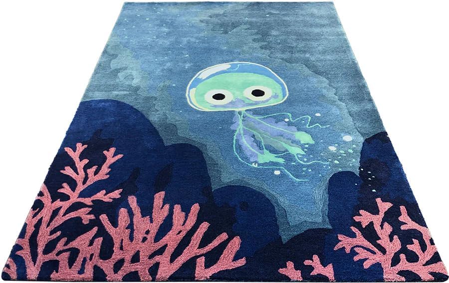 Marine Animal Print Sea Life Rug - Image 19