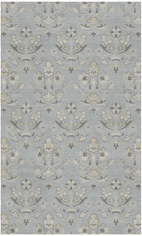 Flower Pattern Rectangular Area Rug