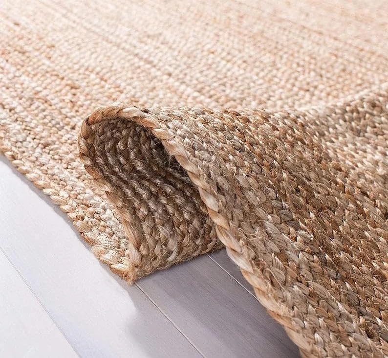 Natural Handmade Farmhouse Jute Rug - Image 3