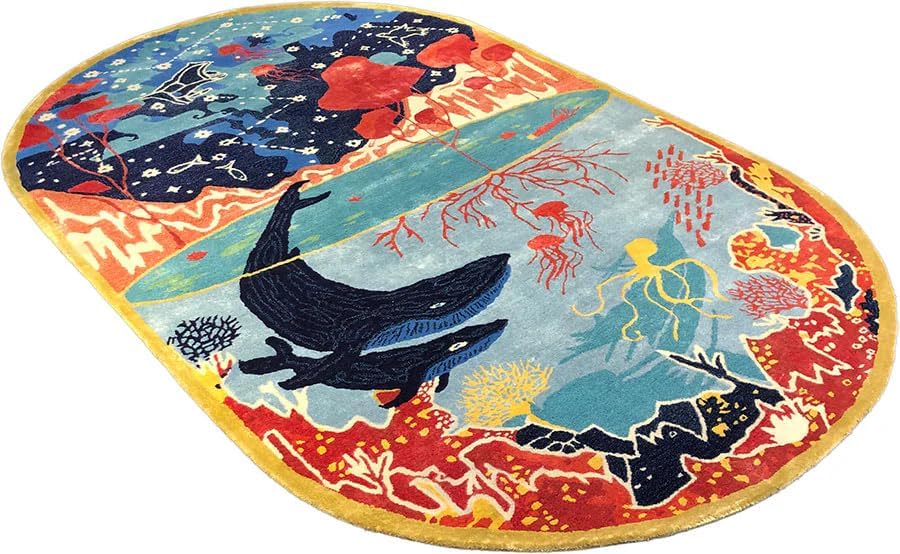 Marine Animal Print Sea Life Rug - Image 4