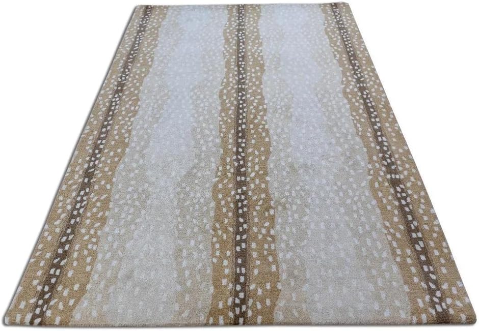 Antelope Cheetah Print Abstract Rug