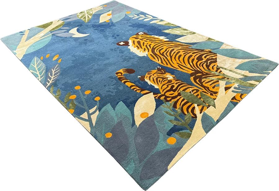 Jungle Tiger Handtufed Rug - Image 6