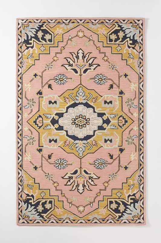 ODETTE RUGS Hand-Tufted Area Rug Soft Wool Rug Traditional Design Durable Large Floor Carpet for High Traffic Areas Living Room Dining Room Bedroom - Image 9