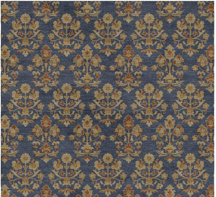 Small Flower Pattern Rectangular Area Rug - Image 2