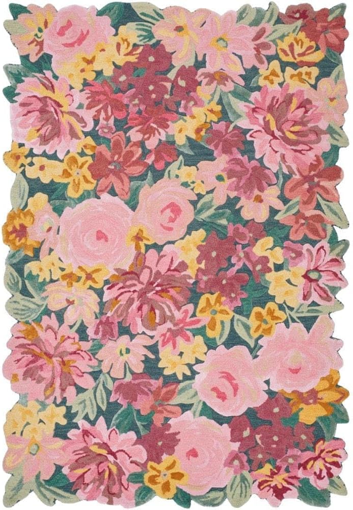Lush Garden Landscape Inspired Floral Rug - Image 10