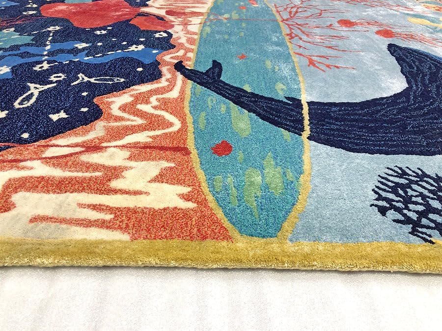 Marine Animal Print Sea Life Rug - Image 3