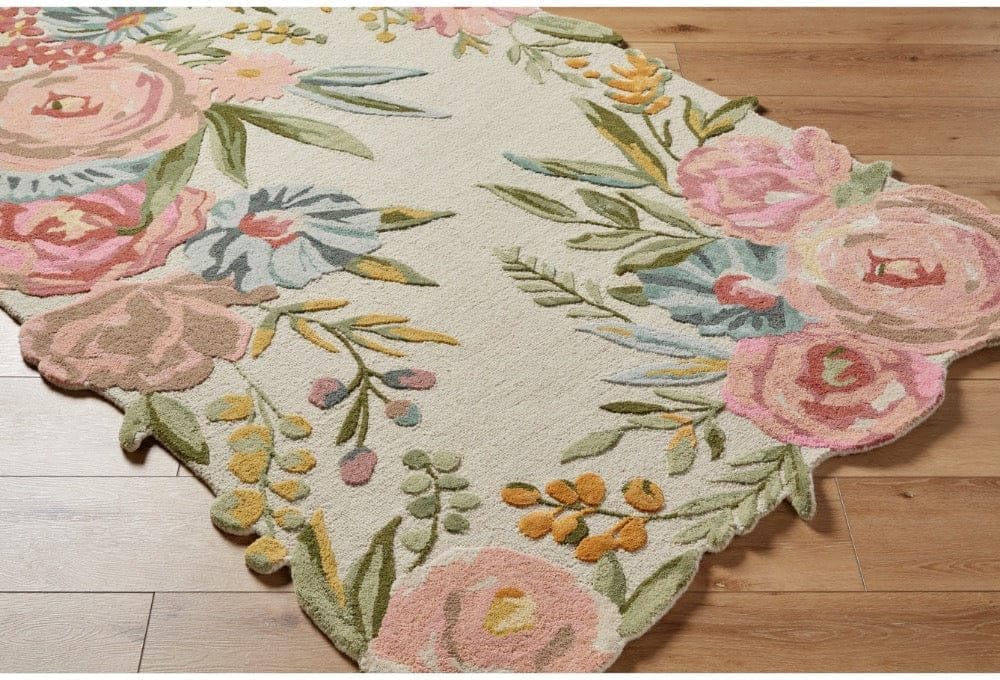 Lush Garden Landscape Inspired Floral Rug - Image 3