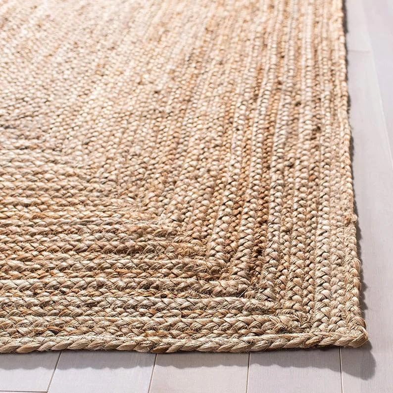 Natural Handmade Farmhouse Jute Rug - Image 7