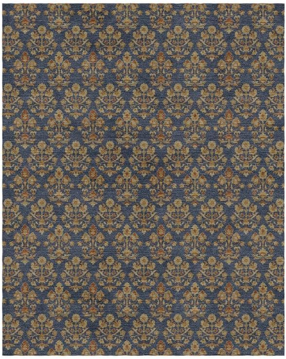 Small Flower Pattern Rectangular Area Rug