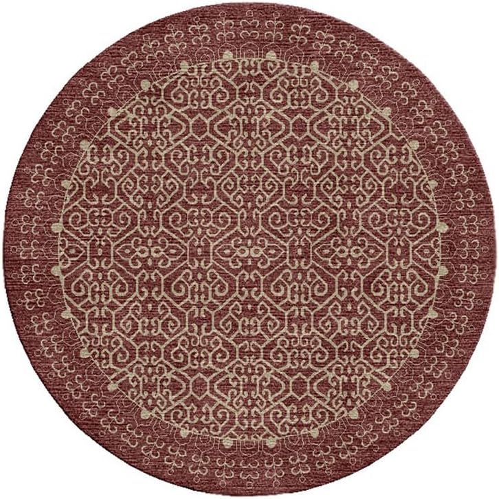 Small Prints Modern Area Rug (Round) - Image 6