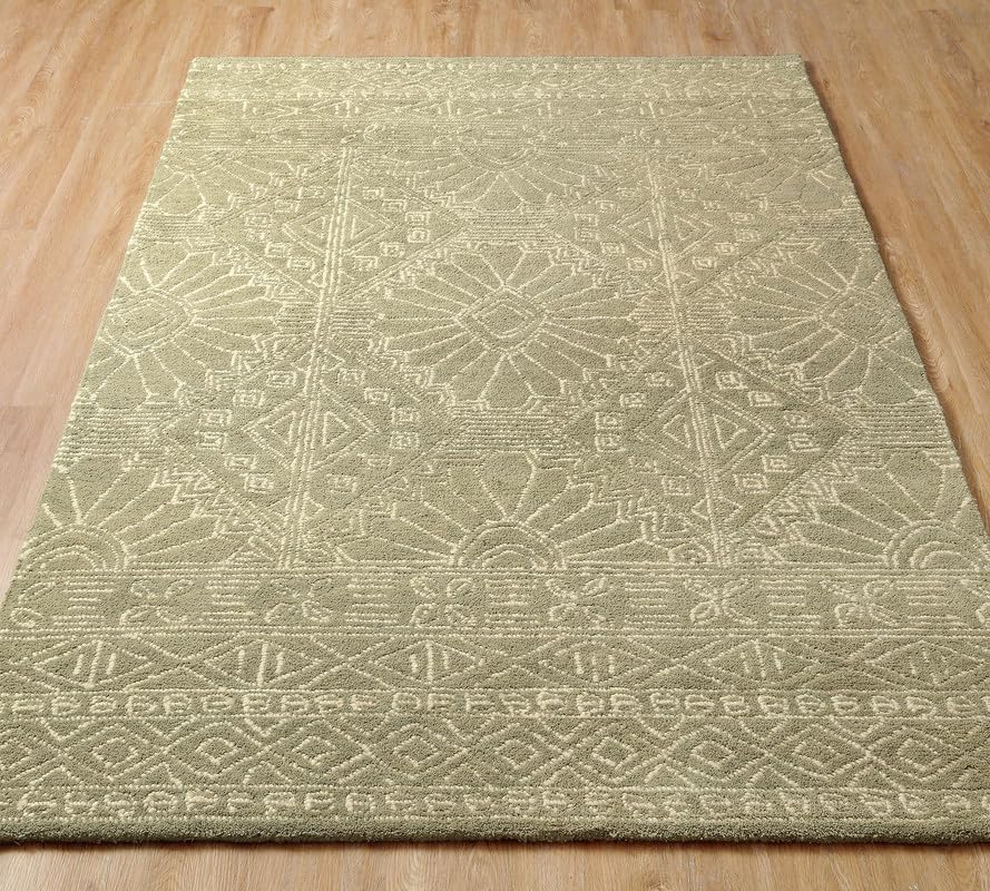 Modern Pattern Rug (Sage Green)