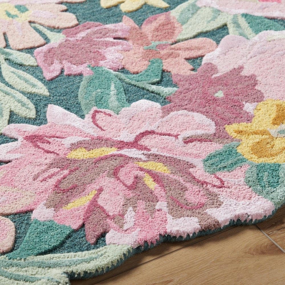 Lush Garden Landscape Inspired Floral Rug - Image 12